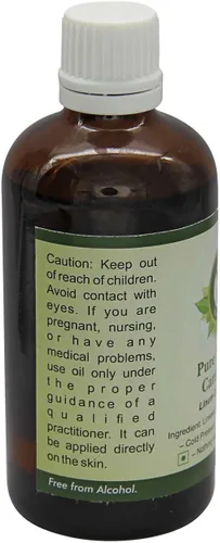 Vista 2 de Aceite de linaza Linum Usitatissimum 100% puro natural para cocinar para pintar para cabello prensado en frío 1.7 fl oz 1.69 oz por