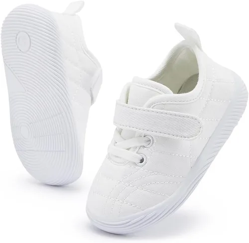 Vista 3 de BMCiTYBM Zapatos para caminar de malla transpirable para bebés, niños y niñas, ligeros, antideslizantes, para primeros pasos, 6, 9, 12, 18, 24 meses