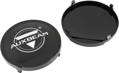 Vista 7 de Auxbeam Cubiertas protectoras negras de 7 pulgadas, protector de luz redondo para todo terreno, cumple con Street Road, tapa de lente de 7 pulgadas