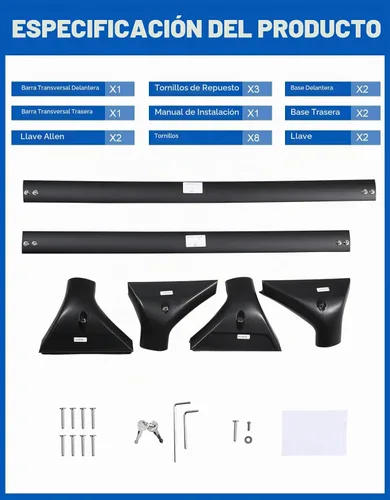 Vista 9 de Wonderdriver Barras Transversales de Techo Bloqueables 260lb Compatibles con Nissan Rogue 2021-2026 (con Rieles de Techo Empotrados), Rieles