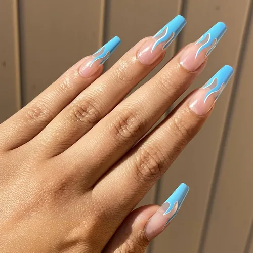 Vista 14 de GOLD VIBES - Uñas a presión de Lavaa Beauty Punta dorada con purpurina degradada Ataúd extra largas Vibes de oro