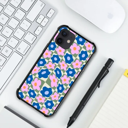 Vista 5 de Funda protectora de poliuretano termoplástico resistente a los arañazos y a los golpes, compatible con iPhone 11 de 6.1 pulgadas, diseño de flores