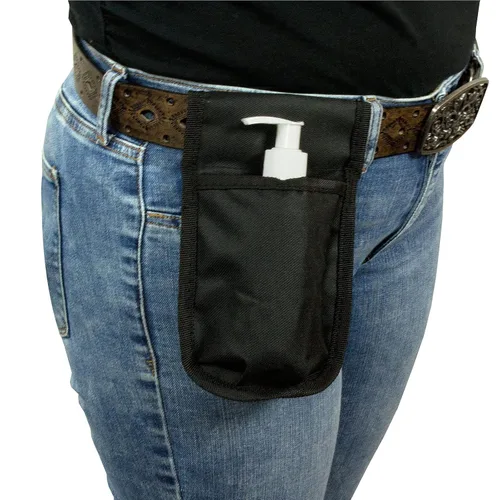 Vista 5 de Paquete de 10 fundas para botella de masaje individual Rapport con botella blanca de 8 onzas y bomba para lociones y aceites. El accesorio esencial