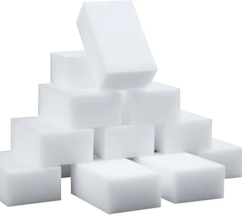 Vista 7 de Paquete de 10 esponjas mágicas de borrar 3 esponjas de limpieza de melamina gruesas y duraderas a granel, almohadillas de limpieza de espuma