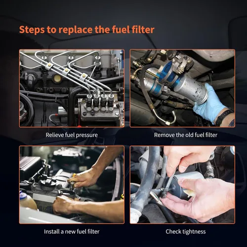 Vista 6 de HiSport Filtro de combustible FG481 - Compatible con Chevrolet y GMC