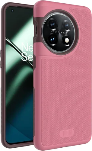 Vista 9 de TUDIA DualShield Grip - Funda protectora para OnePlus 11 5G (2023), MergeGrip, de doble capa, a prueba de golpes, delgada, de grado militar, Verde