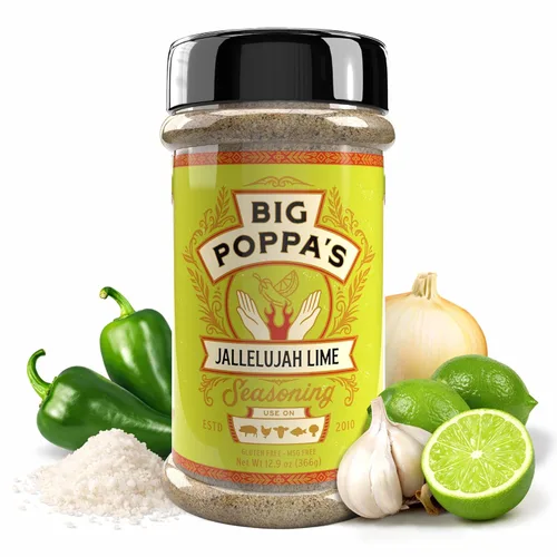 Vista 19 de Big Poppa's Double Secret Condimento para Bistec – Sazonador para Bistec Galardonado con Sal Marina Fina, Ajo en Polvo y Sal de Limón – Mezcla