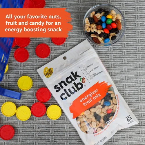 Vista 3 de Snak Club Energizer Trail Mix, sin gluten, 1 libra (paquete de 6)