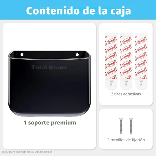 Vista 9 de TotalMount Soporte para control remoto sin agujeros – Elimina la necesidad de taladrar agujeros en la pared