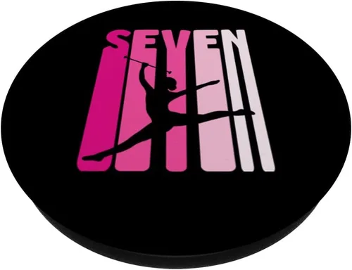 Vista 2 de Twirler Majorette 7 Birthday Baton Twirling 7th Birthday PopSockets Swappable PopGrip