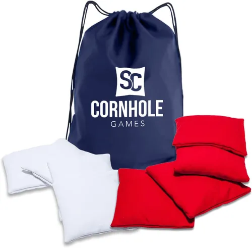 Vista 31 de Bolsas de cornhole resistentes al clima (juego de 8) - Tamaño/peso profesional de regulación (16 oz) - Uso en tableros de cornhole profesionales