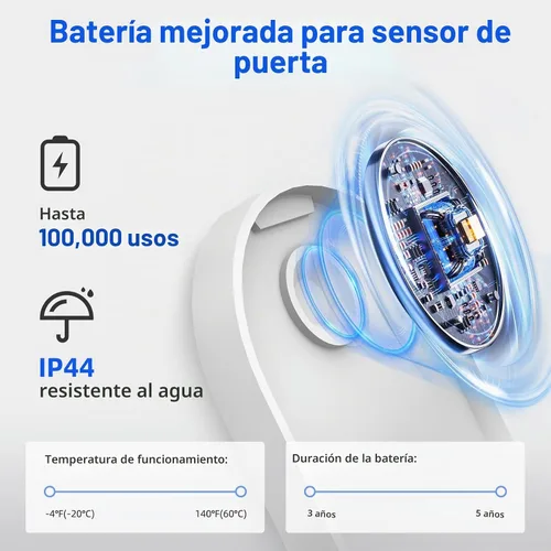 Vista 2 de Daytech Timbre Inalámbrico con Sensor de Puerta Timbre de Entrada con Alcance de 800 pies 20 Melodías 5 Niveles de Volumen Ajustable Timbre de 1