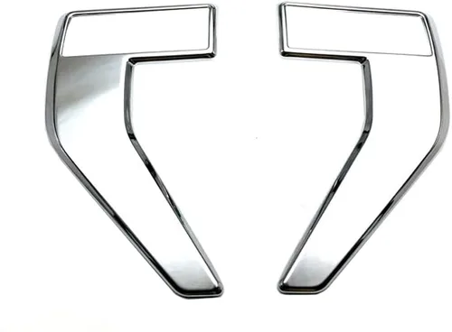 Vista 8 de Cubierta de ventilación lateral del guardabarros delantero del automóvil, compatible con Ford F150 F-150 2021-2022, fibra de carbono ABS negra