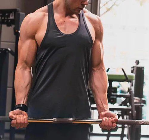 Vista 3 de COOFANDY Camiseta sin mangas para hombre, 3 unidades, para gimnasio, espalda en Y, para entrenamiento, muscular, sin mangas, para fisicoculturismo