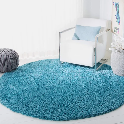 Vista 43 de SAFAVIEH Colección August Shag - Alfombra de área de 6 x 9 pies, color lila, diseño sólido, no desprende pelusa y de fácil cuidado, grosor de 1.2