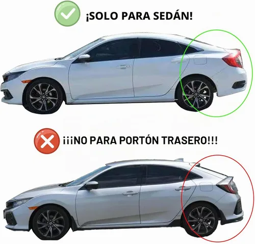 Vista 3 de Window Visors Rain Guards for 2022 2023 2024 2025 2026 Honda Civic Sedan
