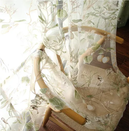 Vista 3 de pureaqu - Cenefa de cascada con diseño floral de chenilla para dormitorio, cocina, cuentas de lujo, cortinas de ventana rosadas para sala de estar