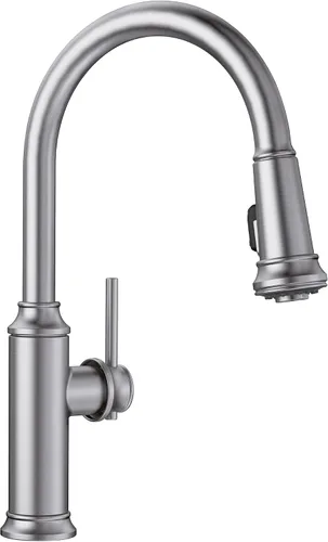 Vista 6 de Empressa - Grifo de cocina desplegable (1.5 GPM, color negro mate)