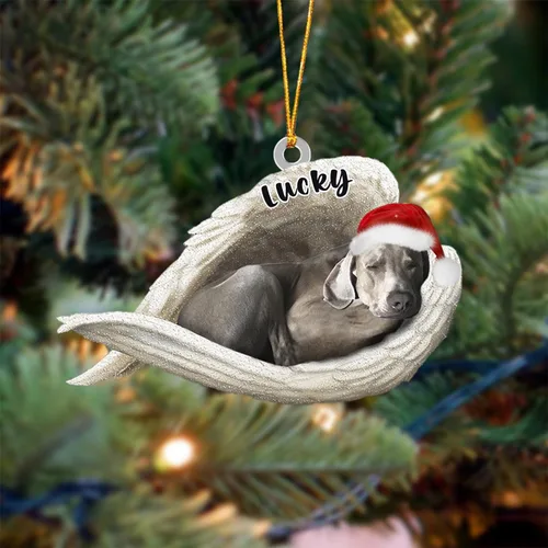 Vista 16 de Ángel durmiente de Afghan Hound para Navidad, adorno personalizado con el nombre del perro, adorno de Navidad personalizado para amantes de perros