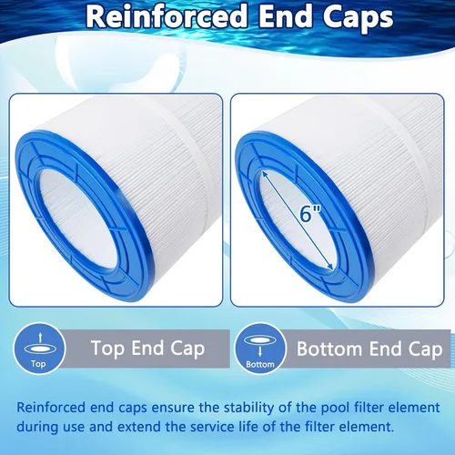 Vista 3 de Filtro de piscina CC150 compatible con CCRP150, R173216, Pleatco PAP150, Unicel C-9415, Ultral-C4, 59054300, Filbur FC-0687, 160317, 160355, 160352