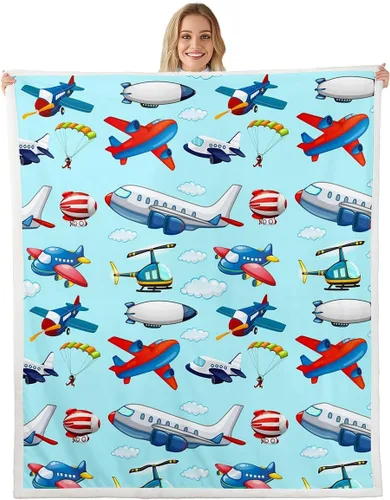 Vista 10 de Feelyou Butterfly Throw Blanket Butterflies Print Soft Fleece Sherpa Cozy Fuzzy Plush Warm Glitter Colorful Fuzzy Plush Throw Animal 40"x50" for Bed
