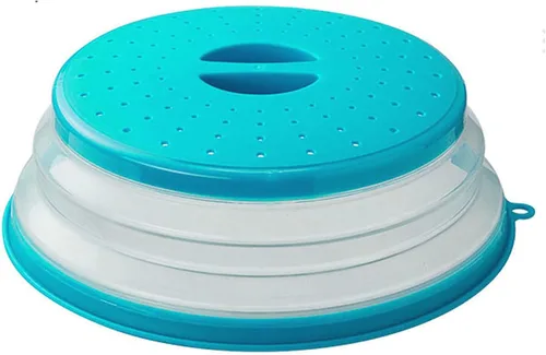 Vista 10 de Cubierta plegable para salpicaduras de microondas, 10.5 pulgadas, apta para lavavajillas, cubierta de placa de microondas con ventilación de vapor