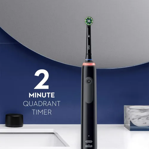 Vista 9 de Oral-B Smart 1500 Cepillo de dientes eléctrico con batería recargable, color negro