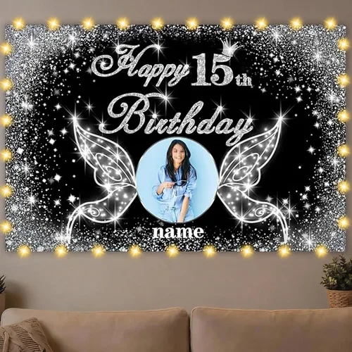 Vista 29 de Dicodes Decoraciones de cumpleaños de unicornio personalizadas para niñas, pancarta de cumpleaños de unicornio, decoración de cumpleaños de princesa