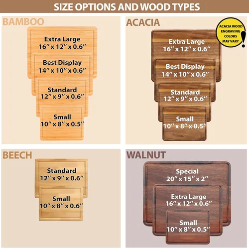 Vista 6 de Tabla de cortar personalizada de regalo para Navidad, ideas de regalo para pareja propietaria de casa, tabla de cortar de bambú personalizada Home