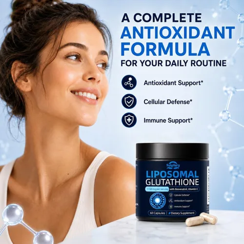 Vista 3 de Complejo de glutatión liposomal, 60 cápsulas, 30 porciones