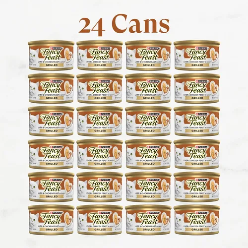 Vista 4 de Purina Fancy Feast - Comida para gatos húmeda, en salsa, enlatada y grillada