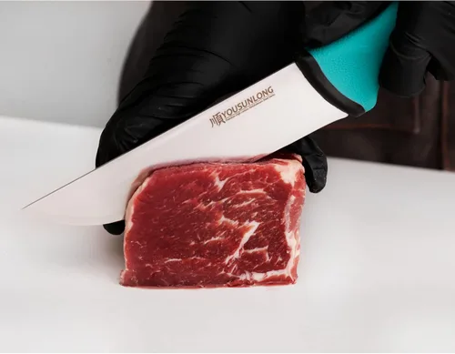 Vista 4 de YOUSUNLONG Cuchillo de carnicero para procesamiento de carne 6 "(152 mm) - Hoja de acero de molibdeno de alto carbono premium - Cuchillo de chef