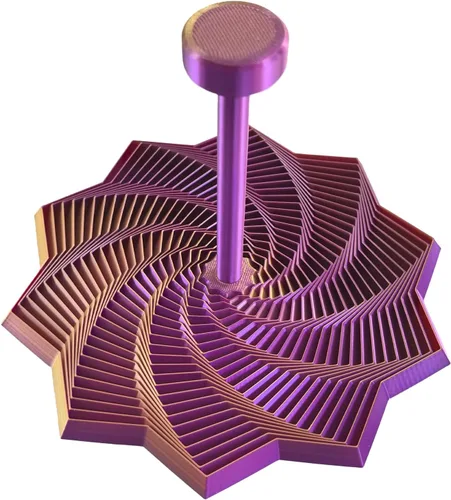 Vista 14 de Juguete fractal de copo de nieve, juguete de escritorio ejecutivo impreso en 3D, perfecto para aliviar el estrés, la irritabilidad y la relajación