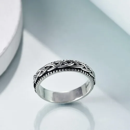 Vista 40 de YAFEINI Anillo giratorio de plata de ley para mujer, nudo celta, girasol, margarita, corazón, árbol de la vida, joyería de regalo para mujeres