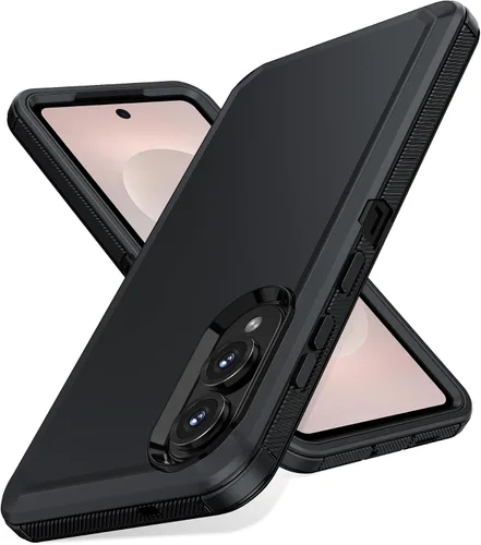 Vista 13 de Jiunai Funda para Samsung Galaxy A34, resistente, a prueba de golpes, de doble capa, protección de puerto, híbrida, resistente, para Samsung Galaxy