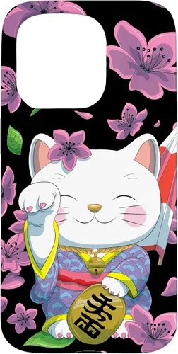 Vista 14 de Funda para iPhone 13 Pro Max Japanese Maneki Neko Lucky Cat