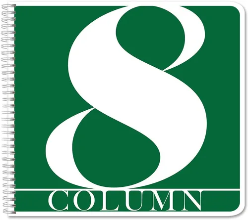 Vista 8 de BookFactory Libro de 2 Columnas/Cuaderno Columnar de Tapa Dura (Libro Columnar de Dos Columnas) Libro de Registro - Tapa Dura Laminada Suave al