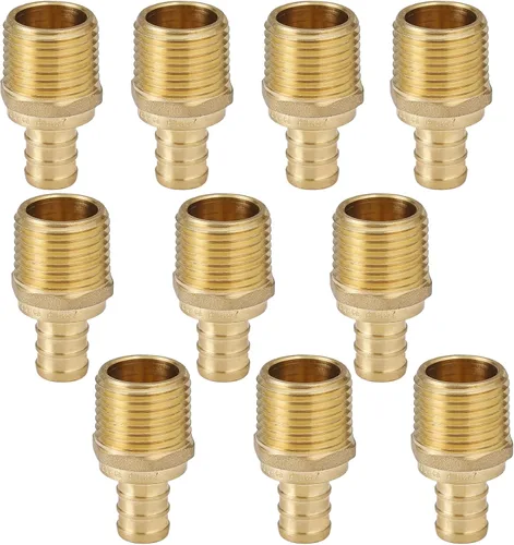 Vista 17 de 10 piezas HeSun 1/2 "PEX Crimp x 1/2" Hembra NPT Drop Ear Codo
