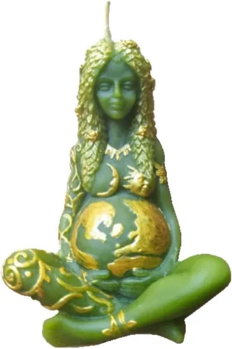 Vista 10 de Molde de vela Gaia de gran tamaño, moldes de silicona para velas de la madre de la tierra, molde de bricolaje Gaia para velas decoradas, molde