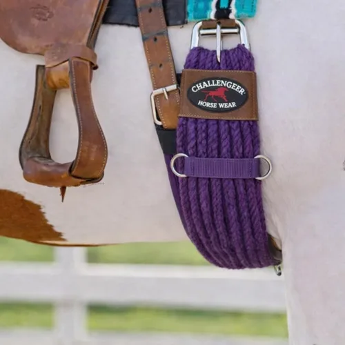 Vista 2 de Western 27 Strand Double Weave Purple Mohair Roper Cinch 97RT07PP