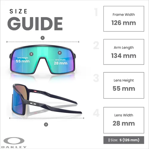 Vista 60 de Oakley Sutro OO9406 / OO9462 - Lentes de sol para hombre, kit de correa de accesorios, bolsa de microfibra