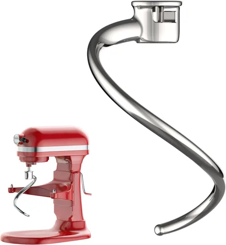 Vista 7 de Cofun Accesorio de paleta de acero inoxidable para mezclador KitchenAid, batidor plano para mezclador KitchenAid, se adapta a mezclador de cabeza