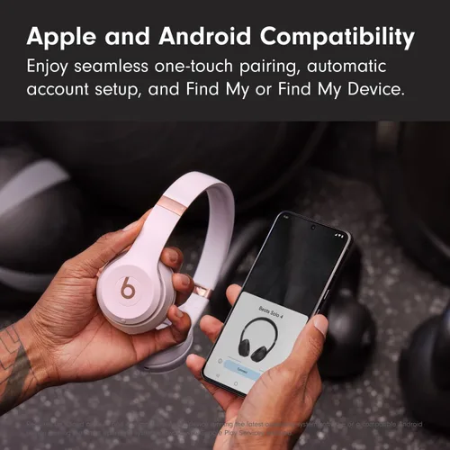 Vista 6 de Beats Solo 4 - Auriculares inalámbricos Bluetooth on-ear, Rosa Nube (Renovado Premium)