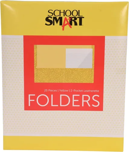Vista 10 de School Smart Carpetas de 2 bolsillos, colores surtidos, paquete de 25 - 084900
