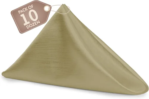 Vista 166 de Ultimate Textile -1 docena - Reversible Shantung Satin - Majestic - Servilletas de tela Majestic de 17 x 17 pulgadas color azul pizarra