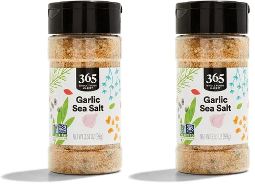 Vista 7 de 365 by Whole Foods Market, Condimento de sal de ajo, 3.51 onzas