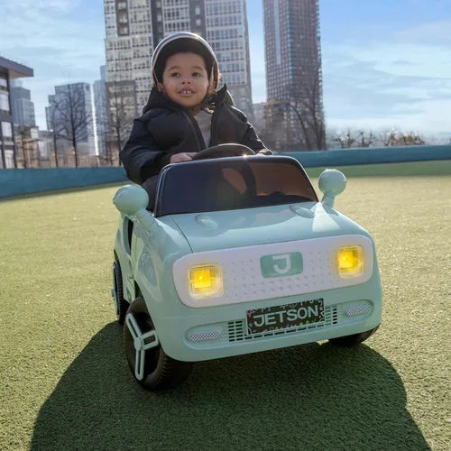 Vista 12 de Jetson Mako Niños Coche Eléctrico con Asistencia de Motor por Empuje, 3 Modos: Empuje, Conducción o Control Remoto, Velocidad Máxima de 3 mph