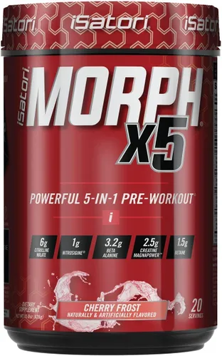 Vista 7 de iSatori Morph Xtreme Intense - Bombsicle (20 porciones) Botella clásica para licuadora (botella transparente con parte superior roja)