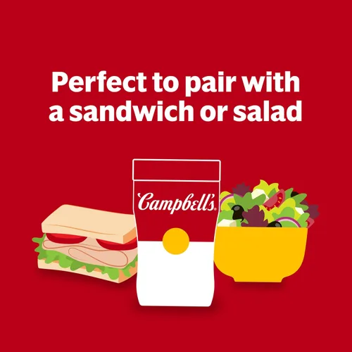 Vista 3 de Campbell's Sopa para sorber, sopa de pollo con pasta en forma de estrella, taza para microondas de 10.75 oz