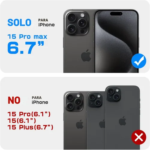 Vista 2 de SUPCASE para iPhone 15 Pro Max Funda con cubierta para cámara y soporte (UBMag XT) [Compatible con MagSafe] [Soporte incorporado]